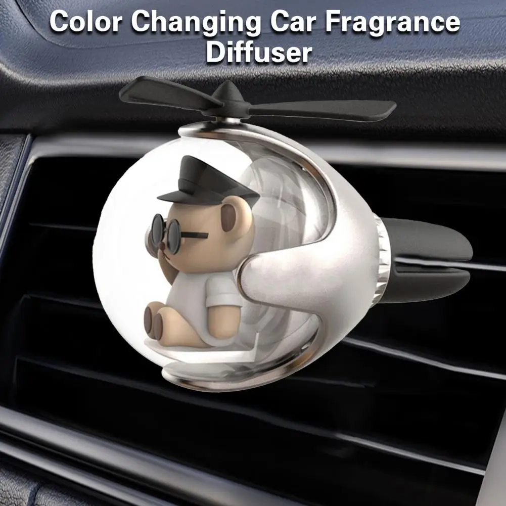 Car Aromatherapy Diffuser Easy Installation Cute Bear Pilot Car