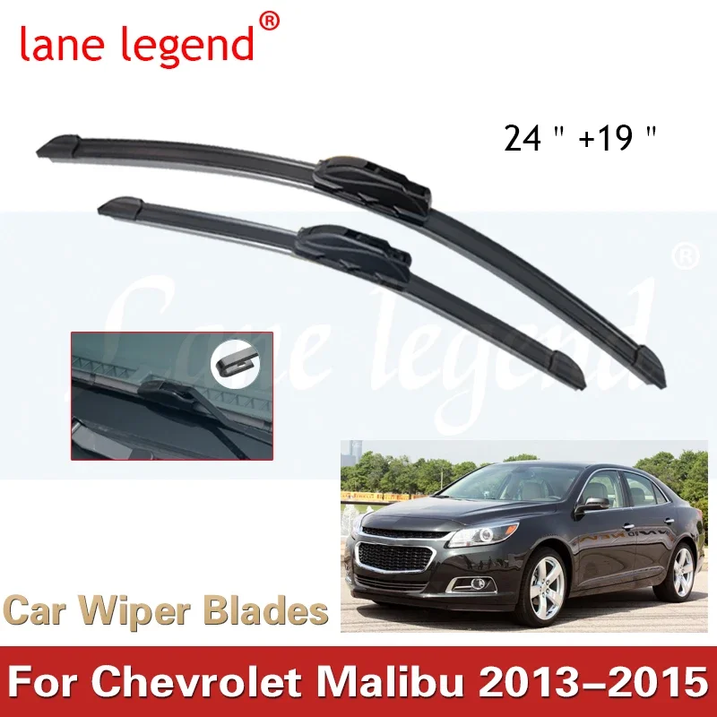 For Chevrolet Malibu 2013 2014 2015 Accessories Front Window Windshield Windscreen Wiper Blade Brushes for Car Cutter U J Hook