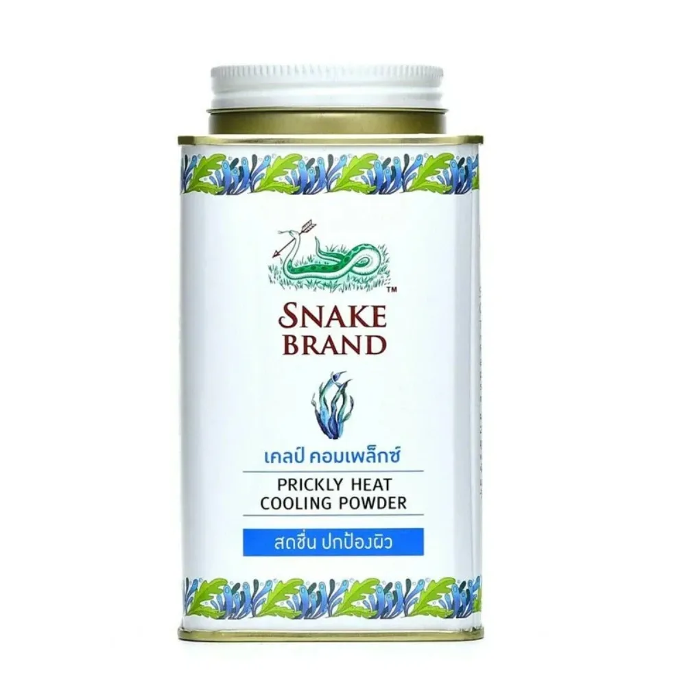Refreshing Snake Powder Prickly Heat Talcum Relieving Itching Soothing Talcum Powder Underarm Cool skin Cooling Children