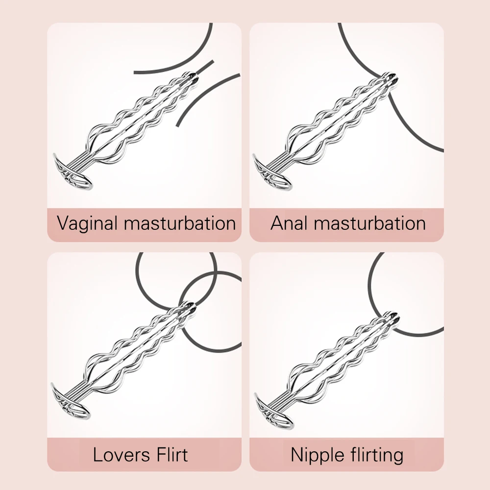 1PCS Six-ball Metal Hollow-out Anal Plug Anal Masturbation Toys Men Butt Expander Female Masturbator Lovers Flirting Games Adult_voghion.com