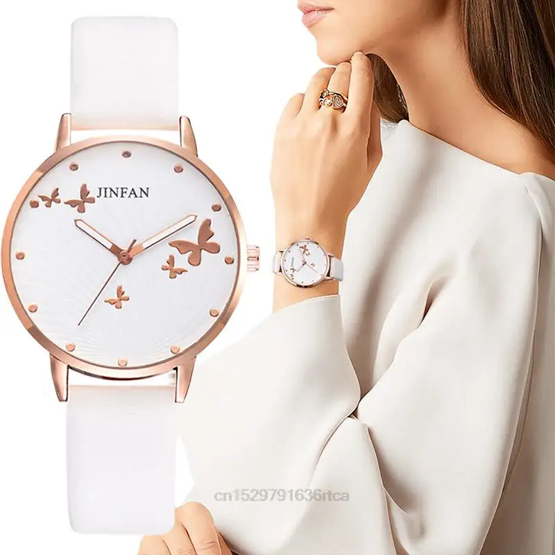 Butterfly Design Dial Design Ladies Watches Women Fashion Luxury Dress Watch Casual Woman Quartz Leather Clock womens quartz watch,womens watch,quartz watch,women watches