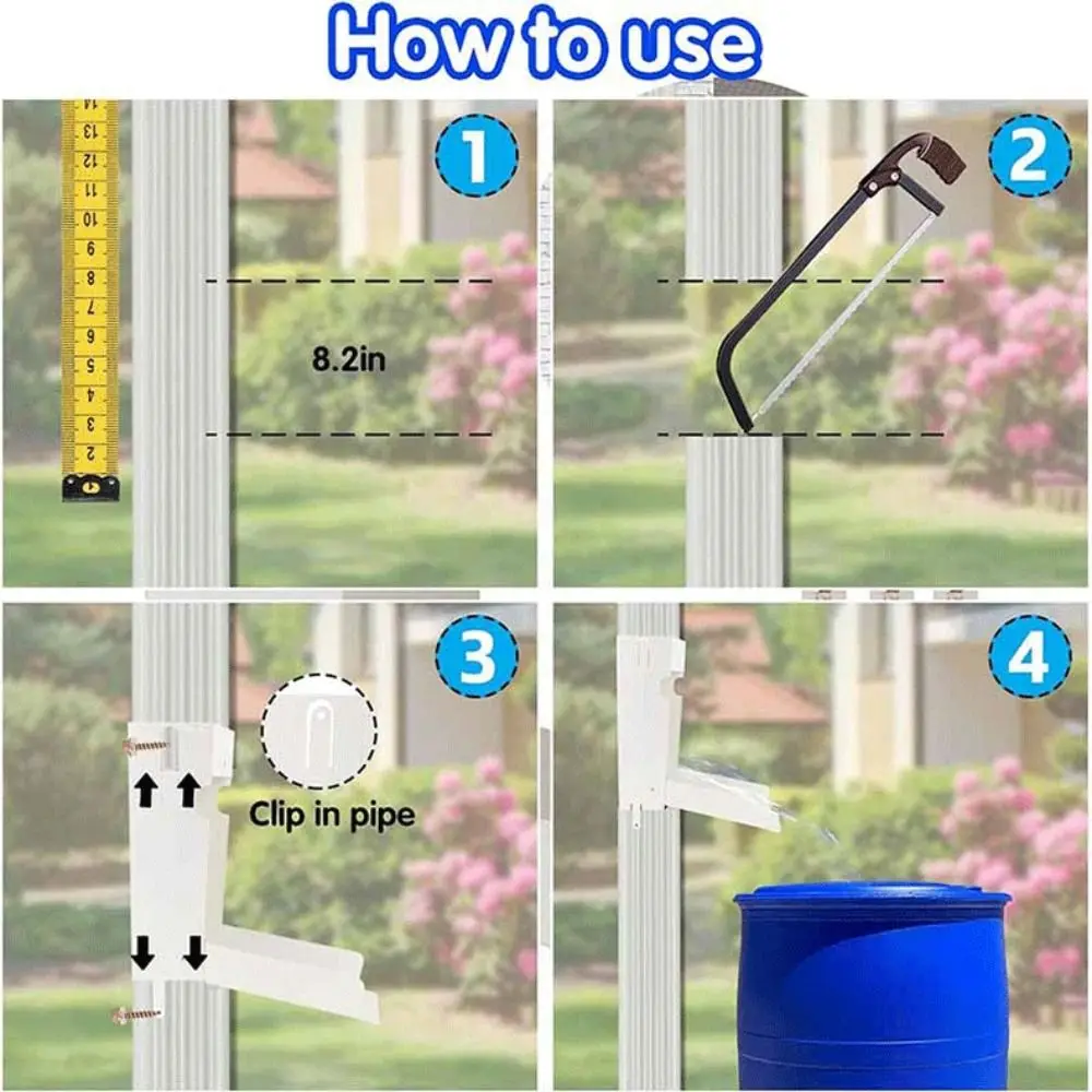 Metal Rainwater Collection Diverter Catching Environmentally Friendly Rain Barrel Diverter Diverter Sustainable Solution