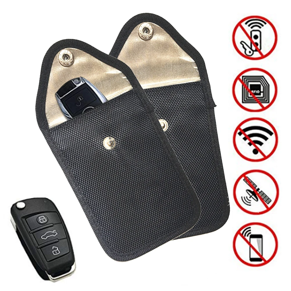 Portachiavi Per Auto Borsa Oxford Cloth Car Key Rfid Signal Blocking Pouch Keyless Signal Block Key Case Custodia Anti-Hacking