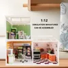 1:12 Dollhouse Miniature DIY Milk Tea Coffee Super Shop Series Furniture Bakery Fruit Set Micro House Kitchen Toy Gift 1
