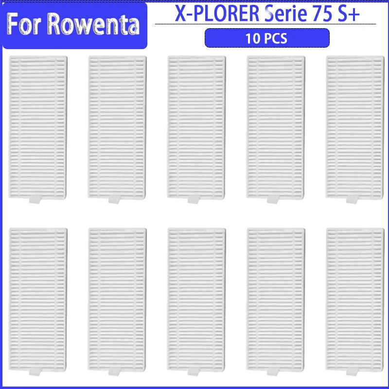 Ricambi Rowenta Explorer Serie 60 - 2 Cepelli Laterali + Filtro Allergy Care, Bianco - Foto 5
