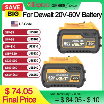For Dewalt DCB609 20v 60v Max Flexvolt 9ah Lithium-ion Battery 1