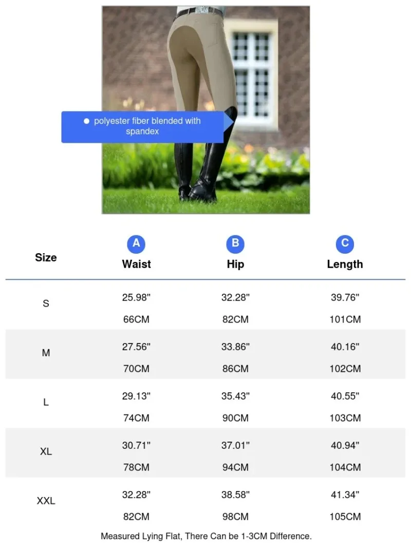 Fashion Women Equestrian Pants High Waist Elastic Horse Racing Skinny Trousers Womens Horse Riding Camping Running Climbing Pant 6