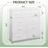 9-Drawer Dresser, Fabric Storage Tower for Bedroom, Hallway, Closet, Tall Chest Organizer Unit for Bedroom with Fabric Bins 4