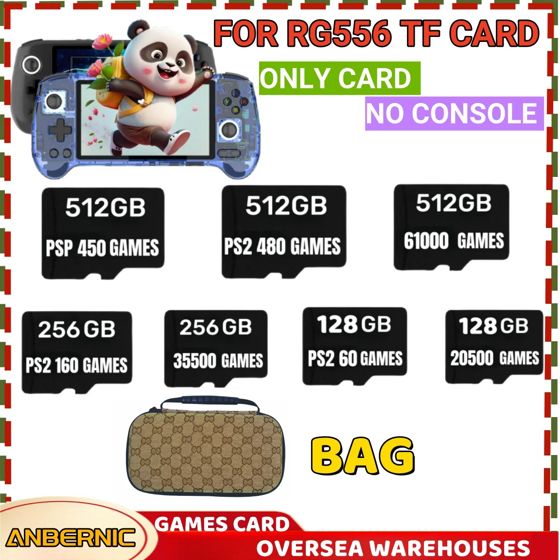 Per Anbernic Rg556 Tf Card Portatile Ps2 Console Di Gioco Portatile Scheda Di Memoria Sd Card 61000 Giochi Ps2 512G 256G 128G Micro Sd Psp