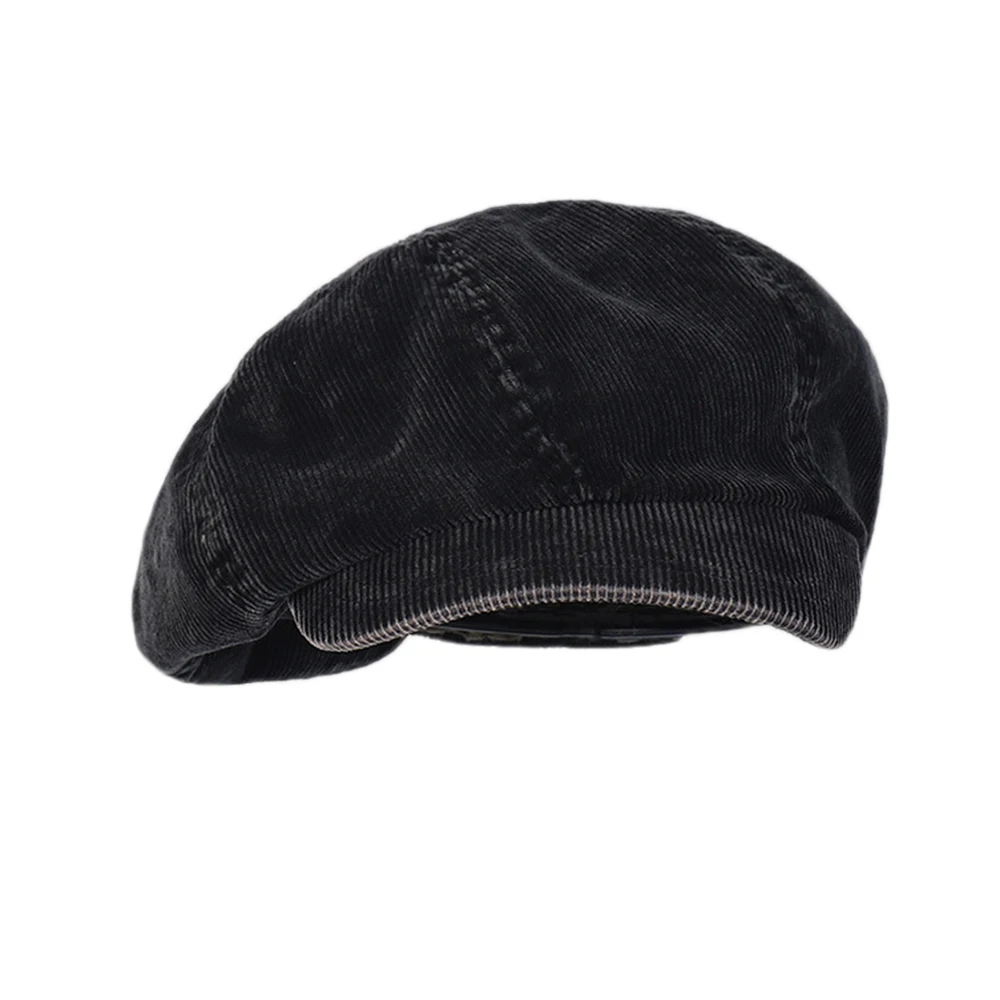 Women Oversized Slouchy Corduroy Newsboy Hats Vintage Paperboy Painter Beret Cap