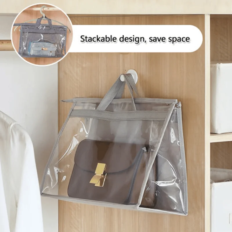 Handbag Dustproof Storage Organizer Closet Clear Purse Protector Storage  Bag Purses Handbags Dust Cover Closet Bag Organizer - AliExpress