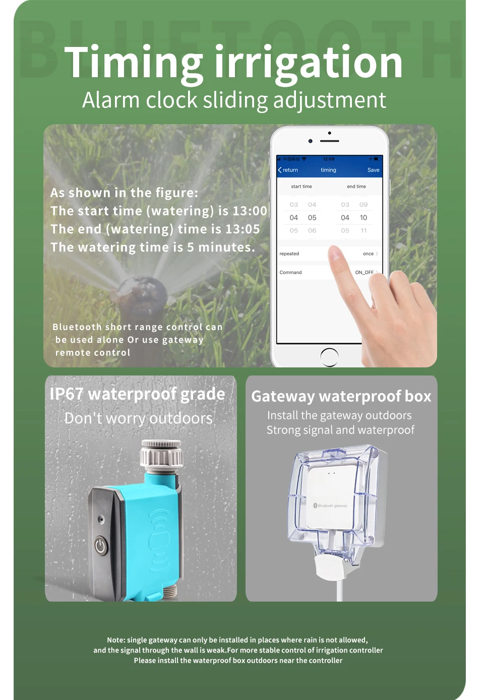 S973e54b365be481b9ae29b39d75b3a590 Tuya Smart Home WiFi Automatic Irrigation System Garden Watering Timer Drip Irrigation Faucet Valve Controller Bluetooth Gateway Mallzona