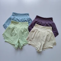 Summer Women's Sports Shorts Mesh 2 In 1 Quick-dry Yoga Shorts Breathable Fitness Shorts High Waist Fitness Running Shorts 2024 1