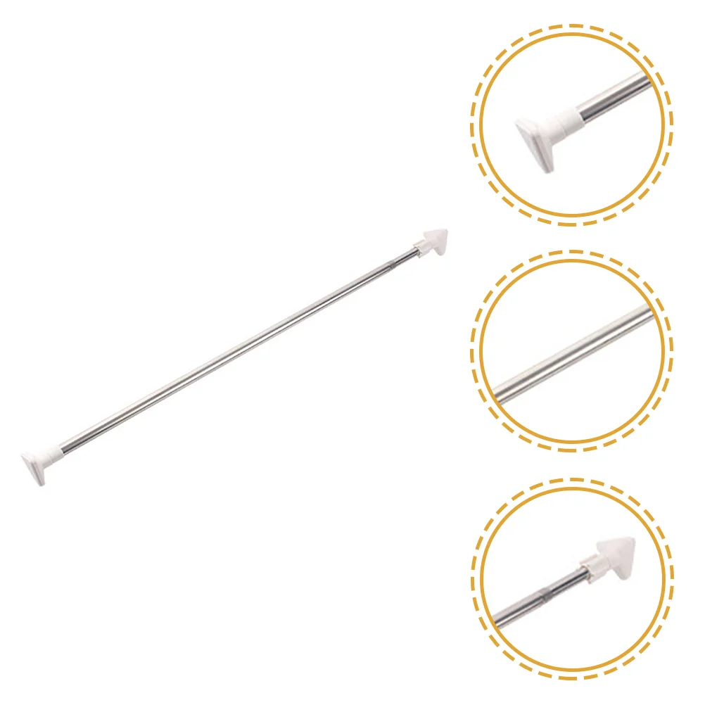 

Extendable Bar Closet Adhesive Adjustable Spring Stick on Small Window Stainless Steel Rods