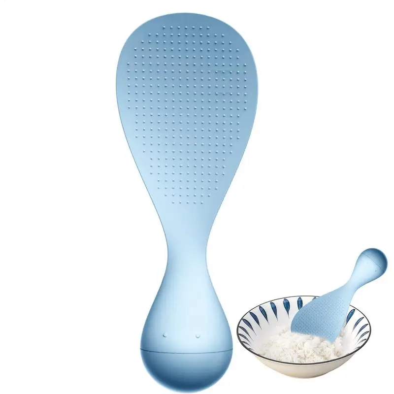 Tumbler Rice Spoon Stand Up Non Stick Kitchen Tool Food Grade Easy To Clean Gadgets Cooking Spoons