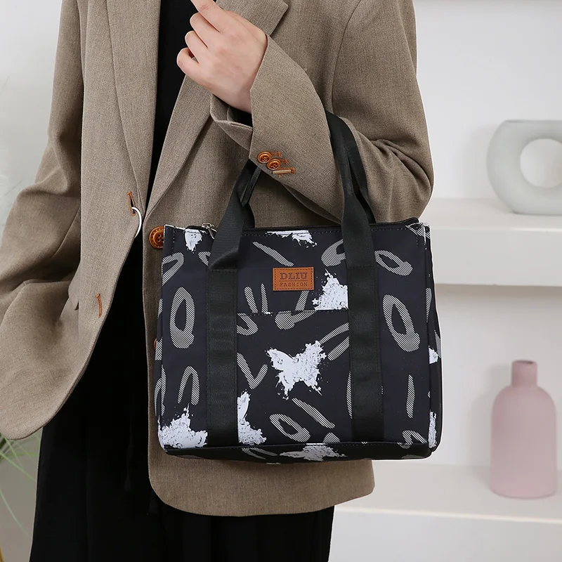 Isolierte Pendler-Lunch-Tasche mit Aufbewahrungstasche, tragbare Handtasche für Büroangestellte, Thermo-Lebensmittelträger mit Mahlzeitenbox im Lieferumfang enthalten – Detail 20