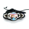 Good omens Leather Bracelets Angel Colourful contexts Funny Multilayer Braided Bracelets Bangles Handmade Jewelry Gifts 2