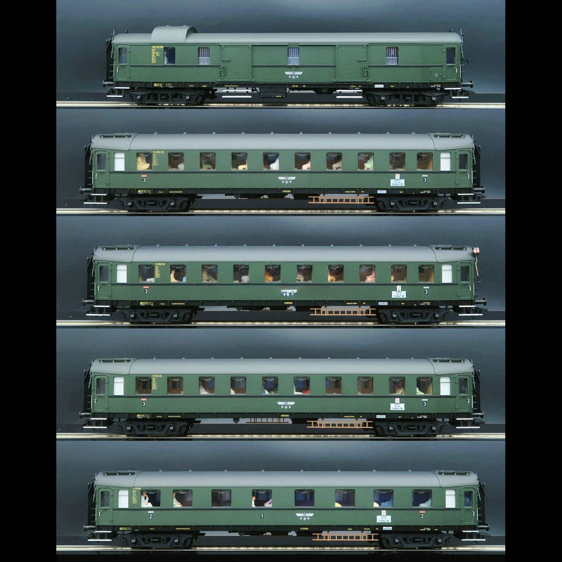 Train Model 1/87 DRB with P Family Characters Original Lighting Five-section Pack Second Generation 23388 DRG Electric Train Toy train model 1 87 drb with p family characters original lighting five section pack second generation 23388 drg electric train toy