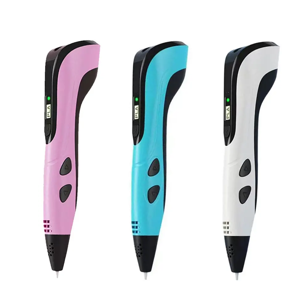 3D Printing Pen Set 3d printing pen with 200M PLA Filament Portable Travel Storage Box Power Adapter Children Birthday Christmas Creative Gift