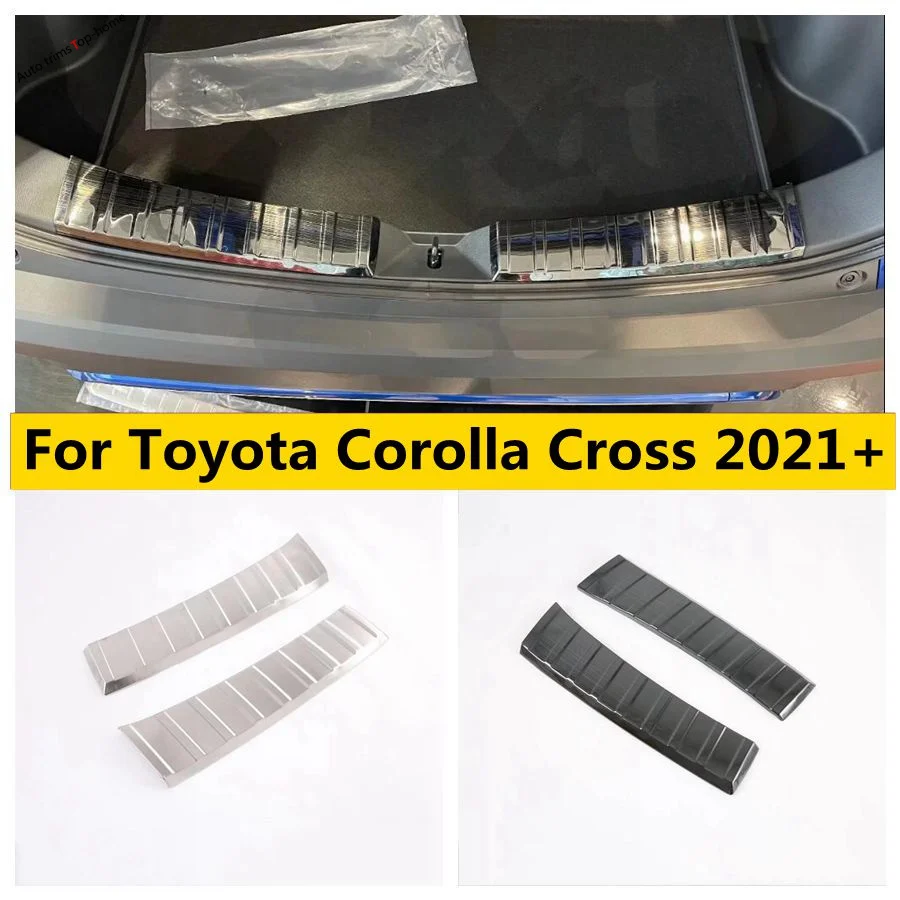 Rear Bumper Sill Plate Protector Plate Sill Trunk Guard Cover Trim Fit