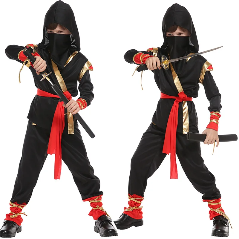 Ragazzi E Ragazze Cosplay Uniformi Ninja Giapponesi Halloween Carnival Stage Anime Costumes Christmas Deluxe Birthday Gift Set