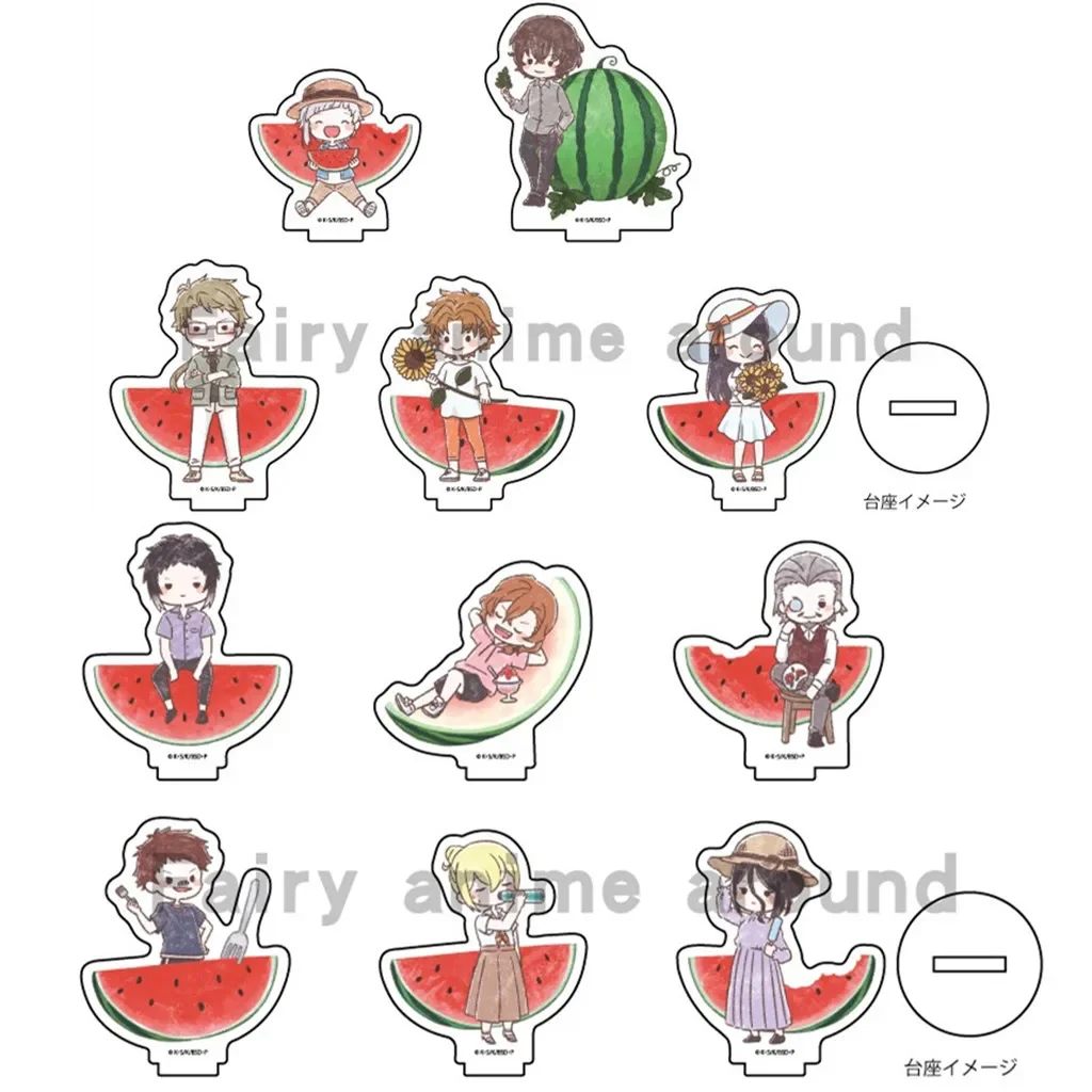

Anime Atsushi Dazai Osamu Mini Action Figure Doll Acrylic Stand Model Plate Cosplay Watermelon Toy for Gift