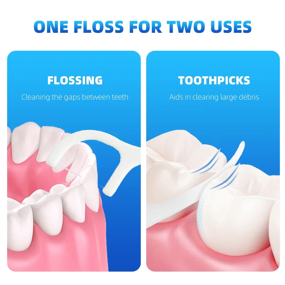 150pcs Dental Floss Flosser Picks Toothpicks Interdental Brush for Oral Hygiene