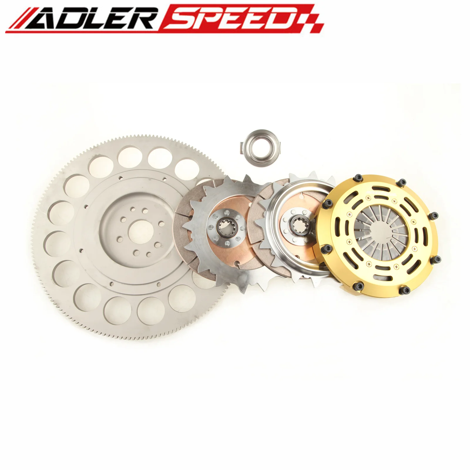 포드 머스탱 GT 4.6L SOHC 6볼트용 ADLERSPEED 레이싱 클러치 트윈 디스크 키트 및 플라이휠