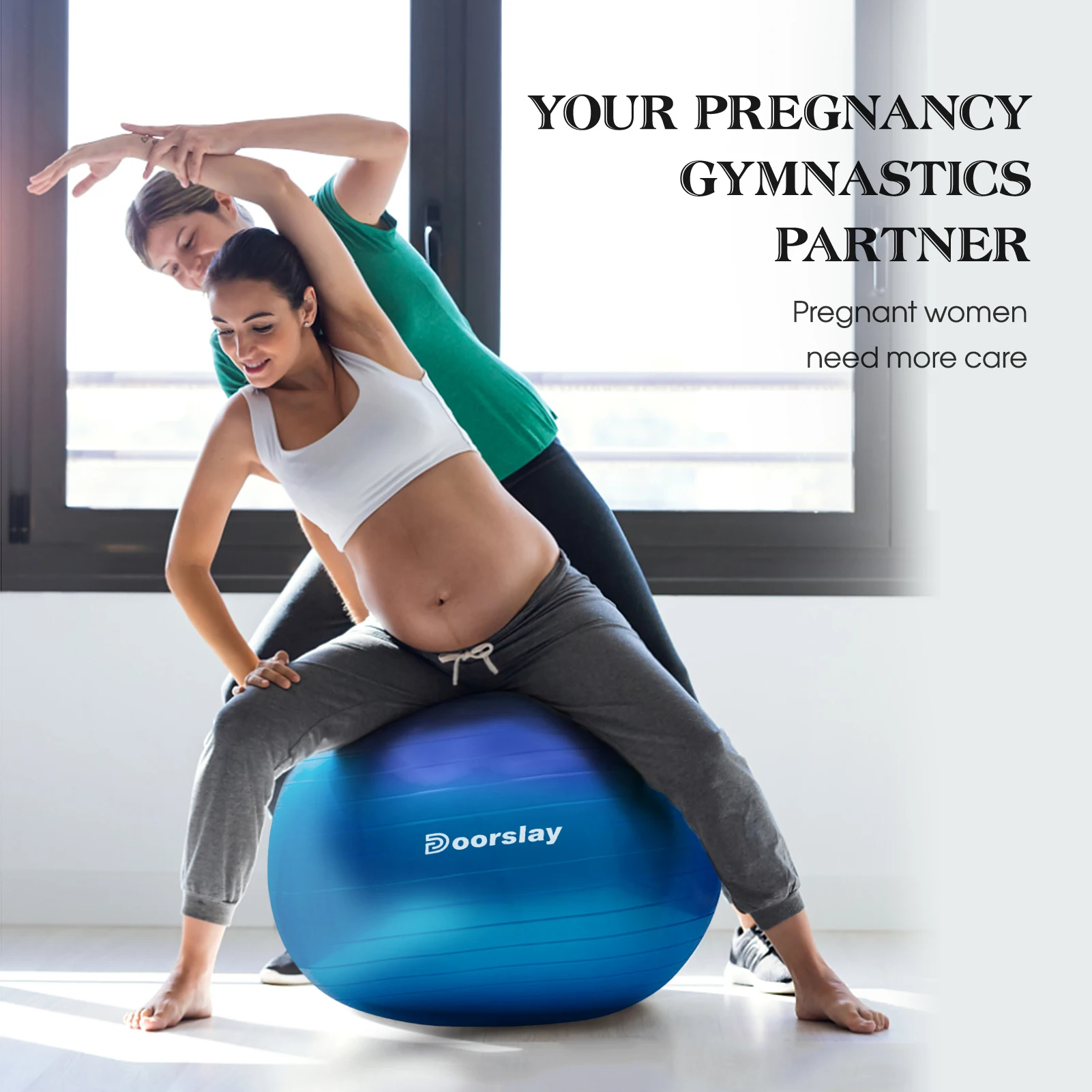 

Мяч для йоги с воздушным насосом, 55 см/65 см/75 см