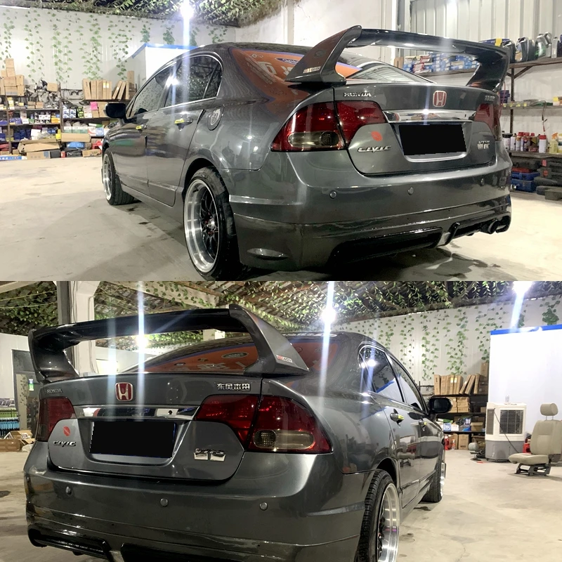 送料無料 HONDA ホンダ シビック FD2 2006-2011 Black リアスポイラー リアウィング 3パーツ ABS 送料無料HONDA ホンダ シビック FD2 2006-2011 ALL White リア