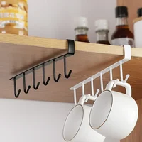 Mug Holder,Coffee Cup Holder,Kitchen Utensil Storage Hook,Cabinet Storage Hook,Wall Mounted Home Storage Hooks for Kitchen Tray 1