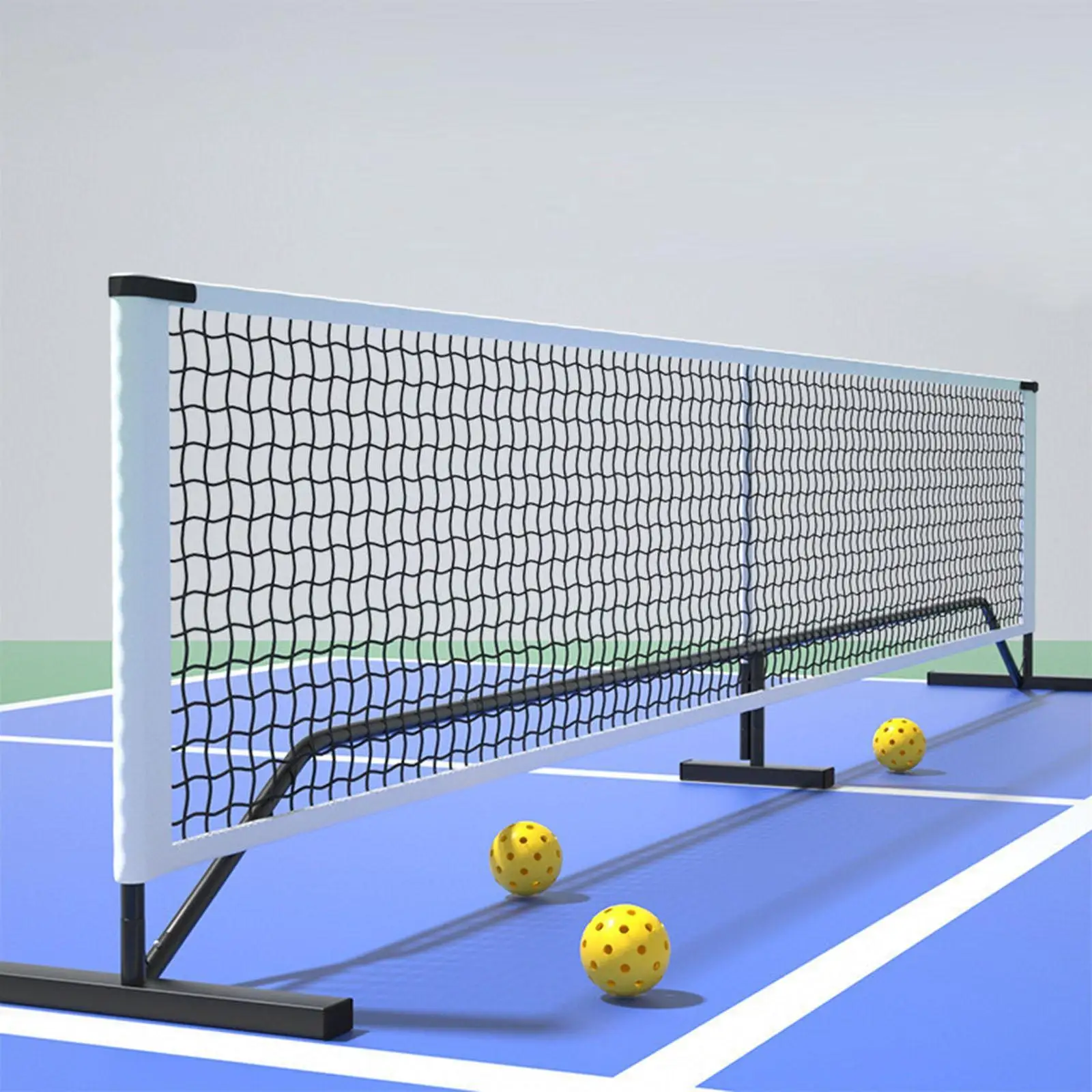 Portable Pickleball 22ft Adjustable Height with Metal Frame Stand Detachable Sports Net for Party Game Training Backyard Indoor Portable Pickleball 22ft Adjustable Height with Metal Frame Stand Detachable Sports Net for Party Game Training Backyard Indoor