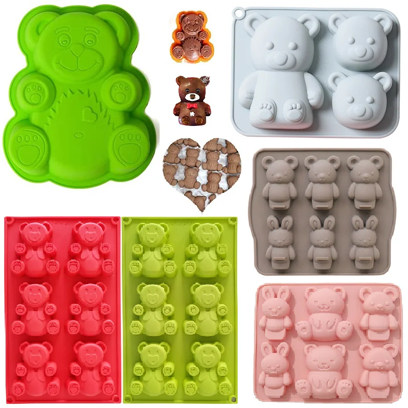 Moule à Gâteau Tête D'ours DEMARLE FLEXIPAN (ex Tupperware), Silicone, Occasion