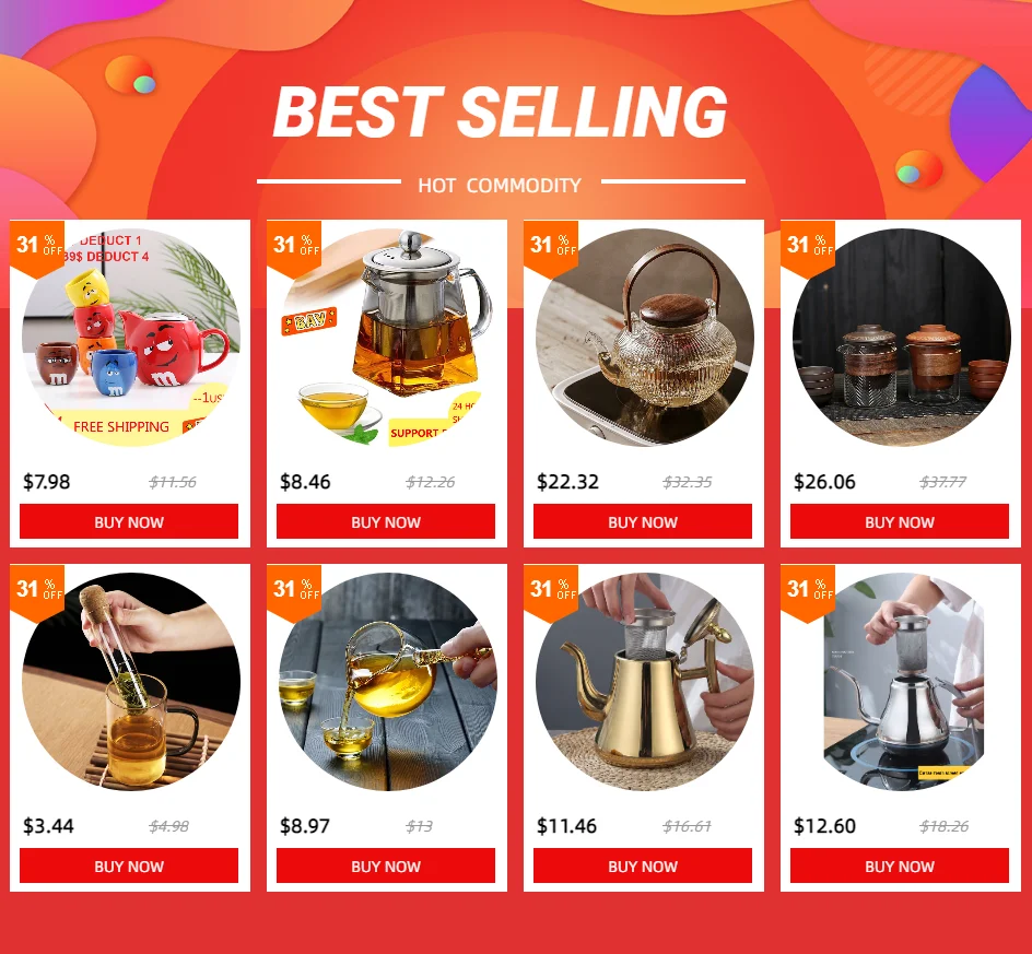 Description Picture 2 of item800Ml Gong Fu Tea Set Electric Tea Kettle Womb Tea Milk Oolong Tea Infuser Chinese Glass Teapot Health Food Office Accessories