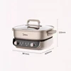 Midea 220V Double Flavour Electric Hot Pot 6.5L Multi Pot 2000WHousehold Electric Hot Pot Non-stick Split Electric Cooker 6