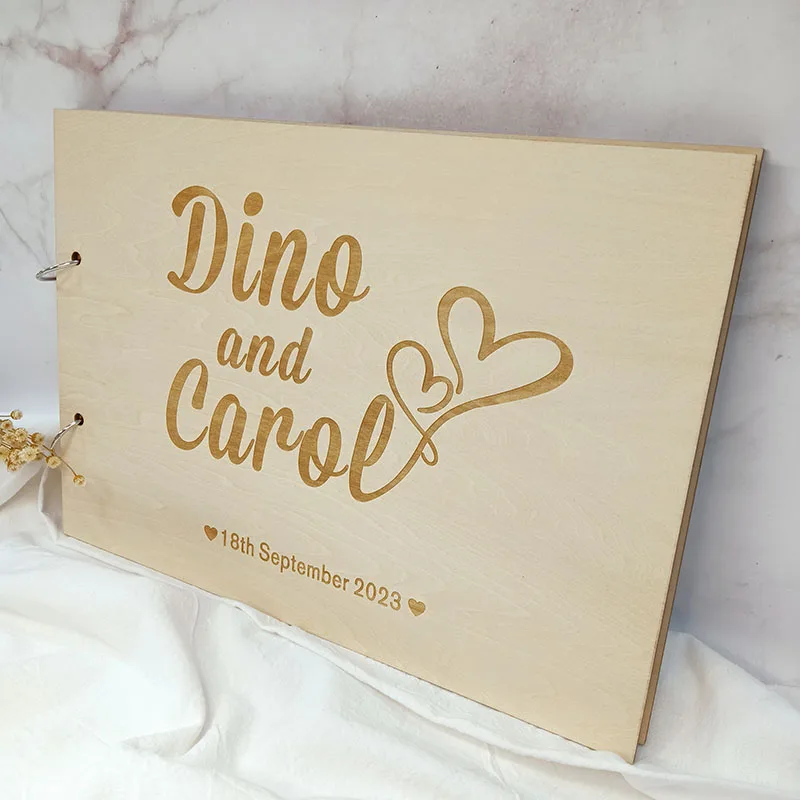 wedding guest books,Wedding album,Wedding memory Engraved book ideas,Unique wedding guest book