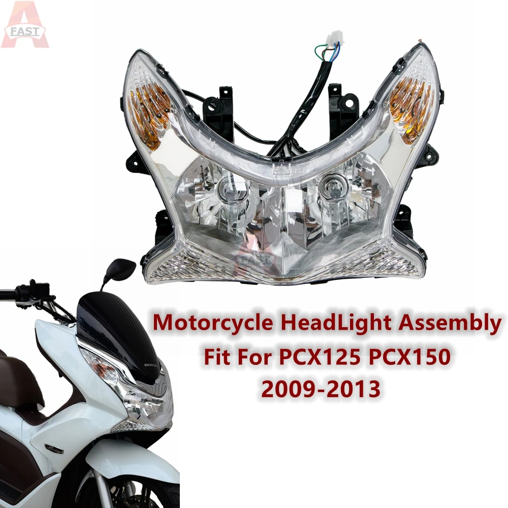 

Motorcycle HeadLight Fit for HONDA PCX125 PCX150 Headlamp Assembly Head Light Lamp PCX 125 PCX 150 2009 - 2013 2010 2011 2012