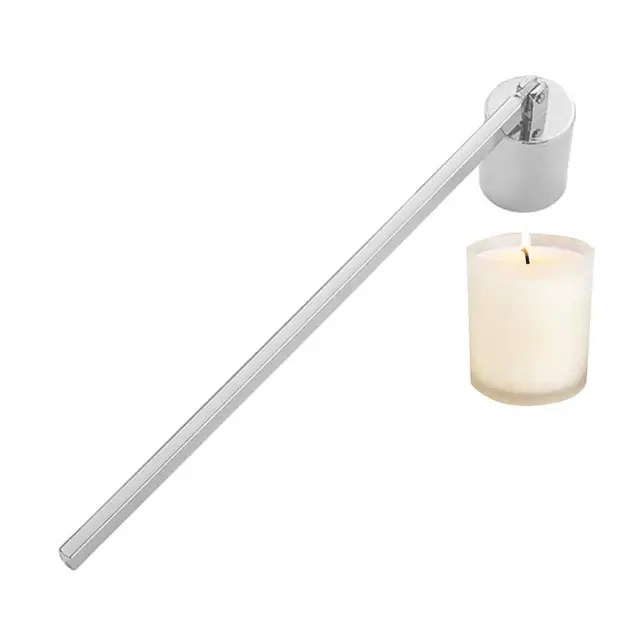  OLAMTAI Snuffer de velas con mango largo, accesorio para  apagador de velas, de acero inoxidable para apagar velas de forma segura,  velas de aromaterapia, velas en frasco, amantes de las velas (