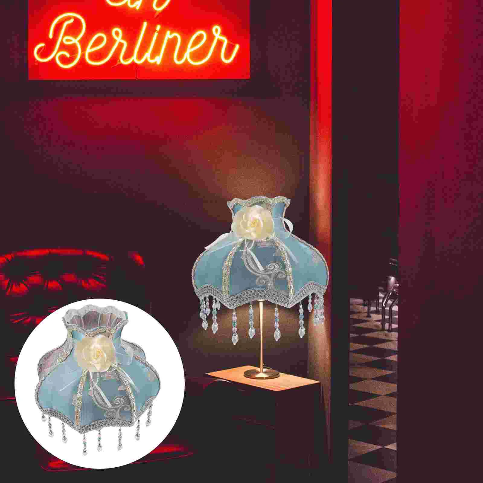 

Винтажный абажур для лампы, викторианские бусины, бахрома, гребешок, купол, крышка для лампы, Античная европейская ткань, Сменные крышки для ламп