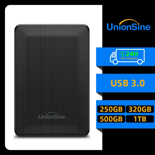 UnionSine-Disque dur externe HDD portable, USB 3.0, 2.5 , 250 Go, 320 Go,  500 Go, 1