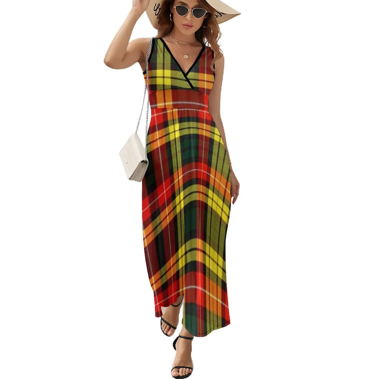 

Buchanan Tartan Sleeveless Dress sexy short dresses daring women party dresses Woman clothing