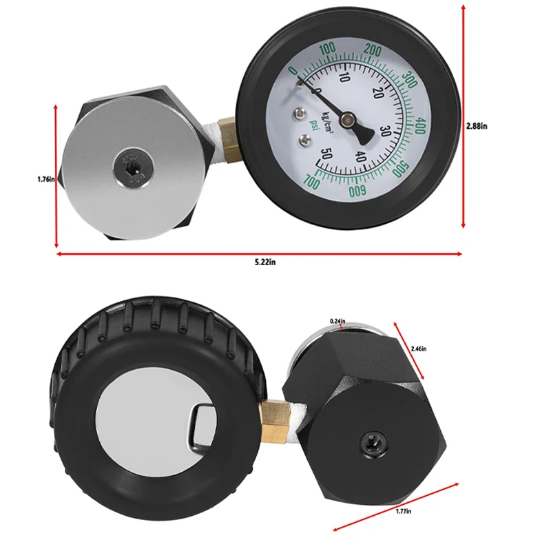 66834 Universal Mini Valve Spring Pressure Tester Gauge-0-700 PSI-0-50 KG/CM2, Alternative For Part # 66834
