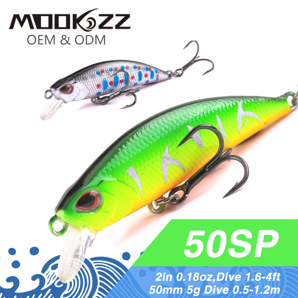 

50 мм 5G ML-033F MOOKZZ искусственные рыболовные приманки, Плавающий Гольян, высококачественные воблеры, приманки, подтягивающие, горячая модель кренкбейтов