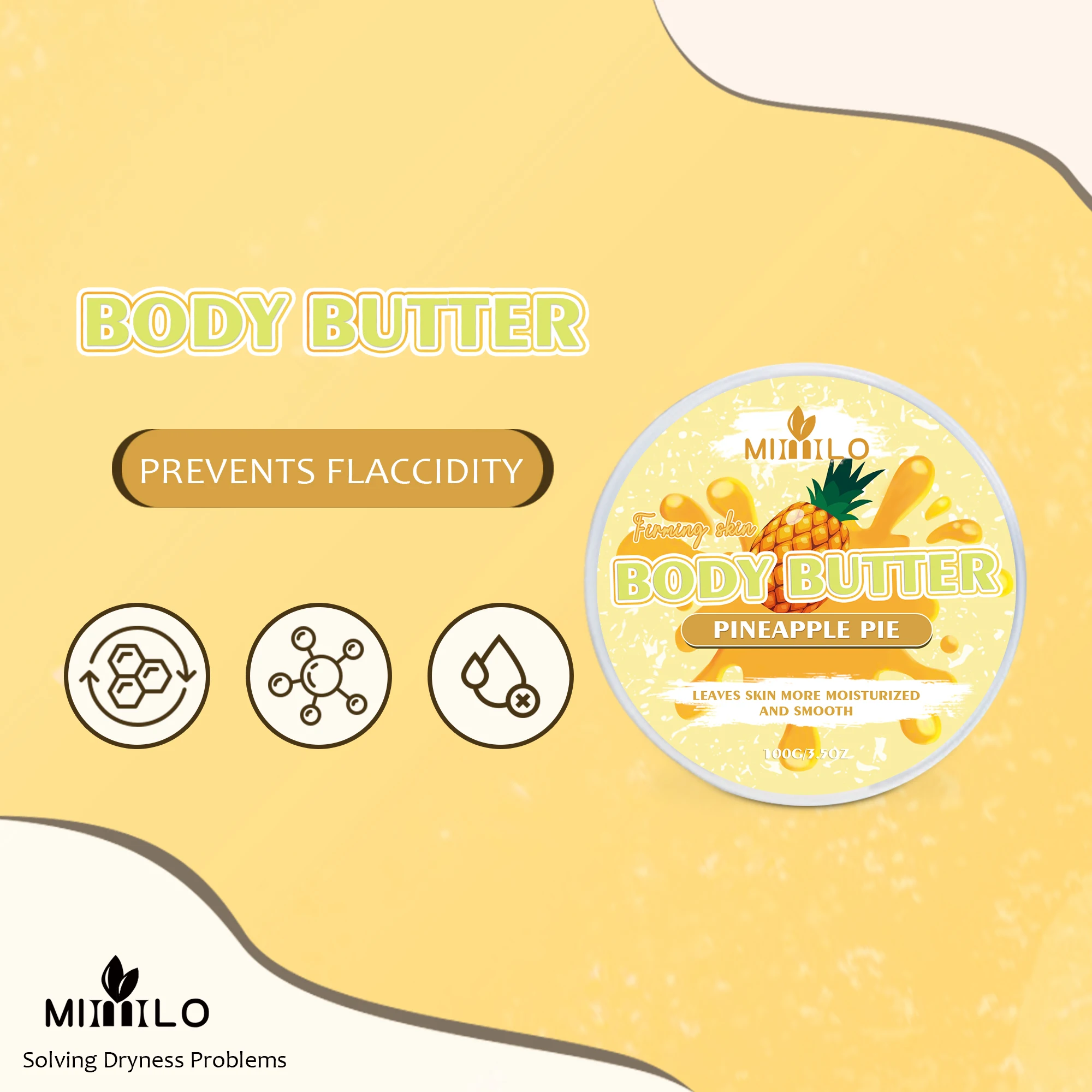 100g Crema idratante per il corpo 6 Sapori dolci Burro per il corpo Idratazione Pelle morbida e liscia Non appiccicosa Non rassodante 5