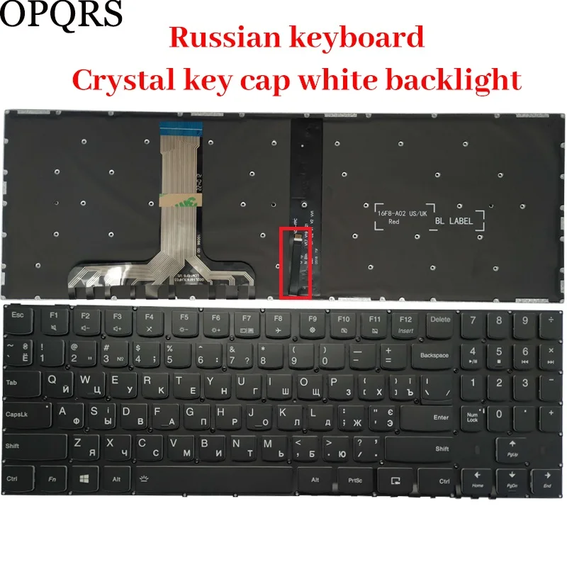 Crystal key cap RU