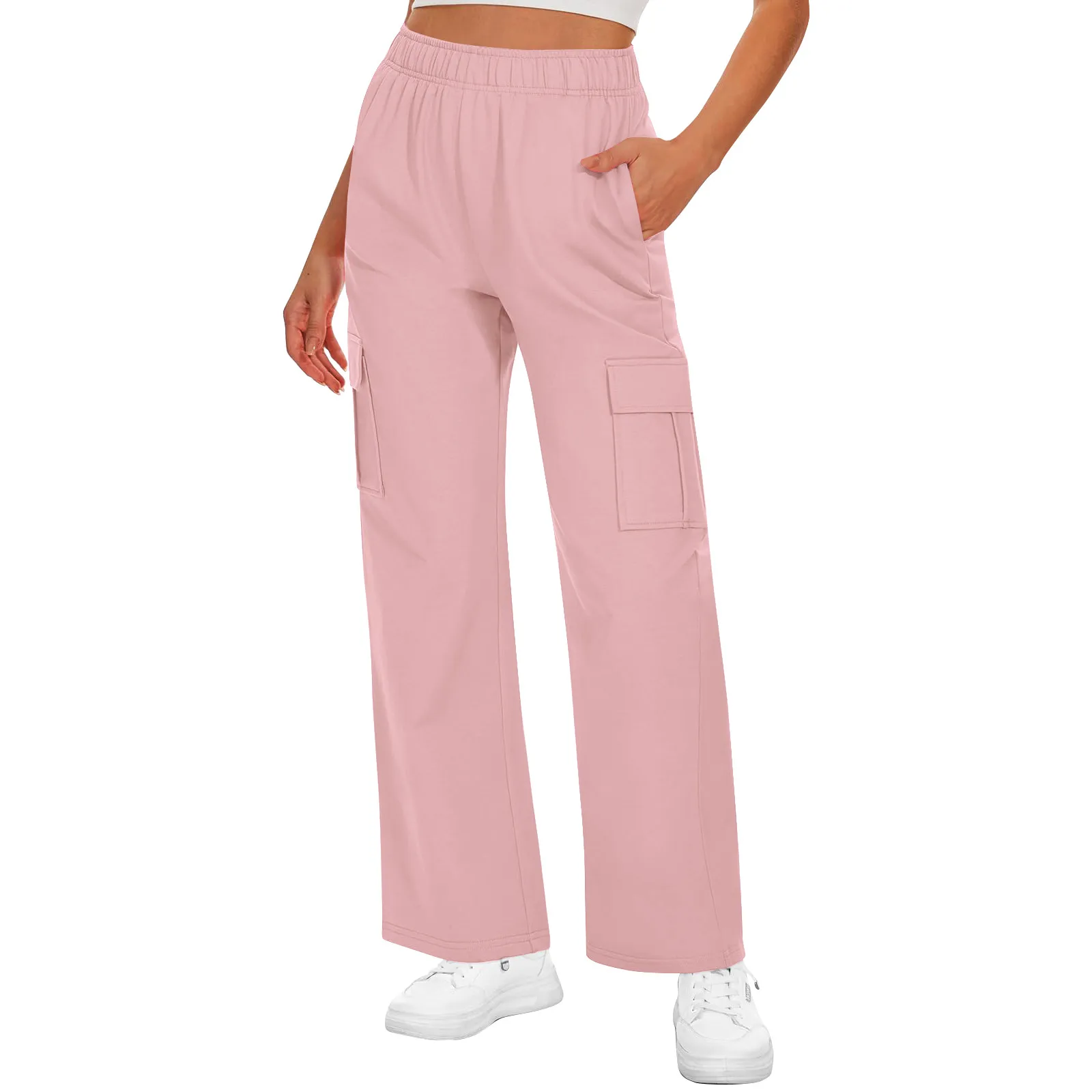 

Women'S Sports Fitness Pants Casual Loose Elastic Jogging Pants Straight Wide Leg Pants Casual Pants Yoga Pants Women'S Pants