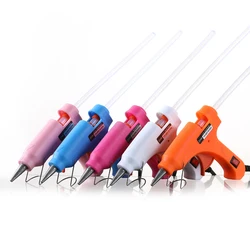 Compact Hot Melt Glue Gun with 7mm Glue Sticks - Premium Mini Industrial Heat Tool (Random shipping)