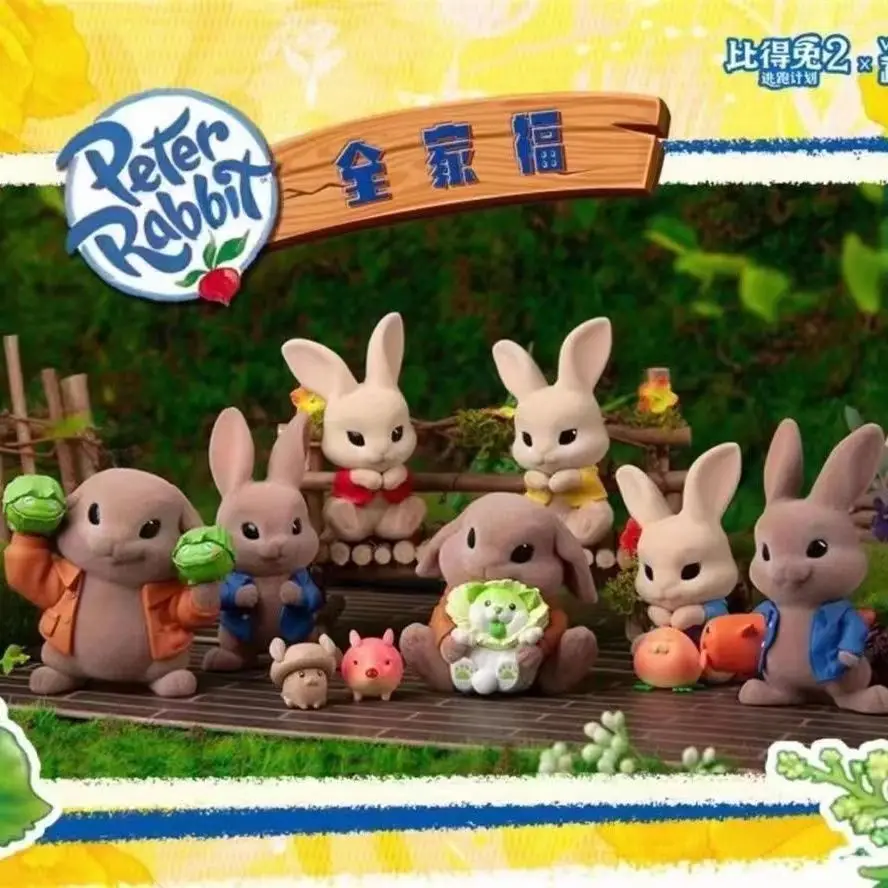 Peter Rabbit Figures Escape Plan X Verdura Elf Mini Collection Cute Benjamin Verdura Cane Action Figures Giocattolo Regali Per Bambini