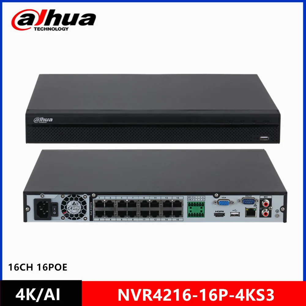 dahua　カメラ ネットワークレコーダー　NVR　8Ch　PoE 4k Dahua OEM NVR4208-8P Linux NVR 8 channel 8 PoE