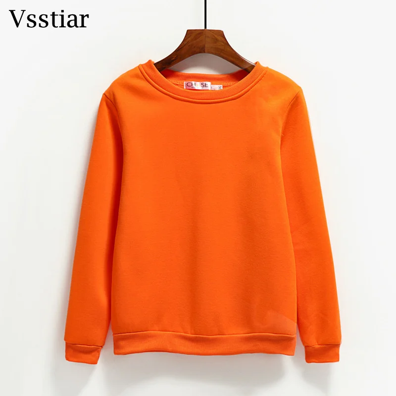 

Vsstiar флисовые толстовки с длинным рукавом, Модные свободные пуловеры с круглым вырезом, мужские и женские свитшоты, топы, Повседневная однотонная одежда, Прямая поставка